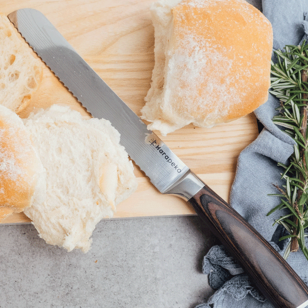 8" Bread Knife - Harapeko Knives